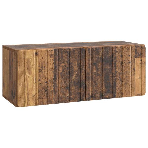 Wandmontierter TV-Schrank 78,5 x 31 x 30 cm Altholz