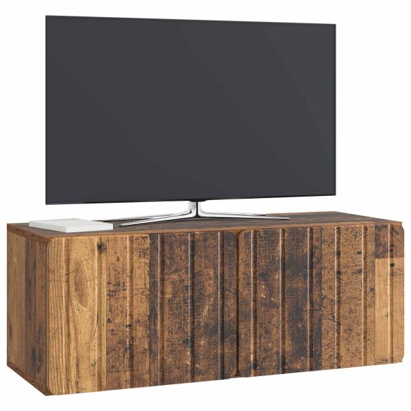 Wandmontierter TV-Schrank 78,5 x 31 x 30 cm Altholz