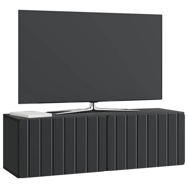 Wandmontierter TV-Schrank 98 x 31 x 30 cm Schwarz Holzwerkstoff