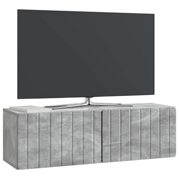 Wandmontierter TV-Schrank 98 x 31 x 30 cm Betongrau