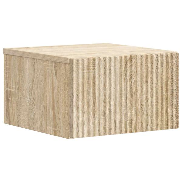 Wandmontierter Nachttisch Sonoma-Eiche 33 x 34,5 x 20 cm