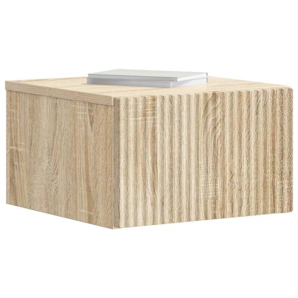 Wandmontierter Nachttisch Sonoma-Eiche 33 x 34,5 x 20 cm