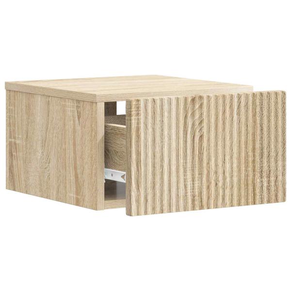 Wandmontierter Nachttisch Sonoma-Eiche 33 x 34,5 x 20 cm