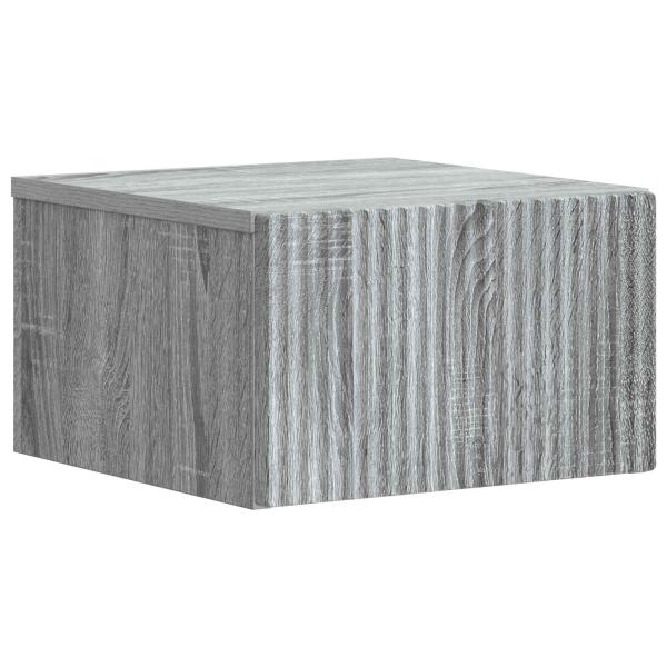 Wandmontierter Nachttisch Graues Sonoma 33 x 34,5 x 20 cm