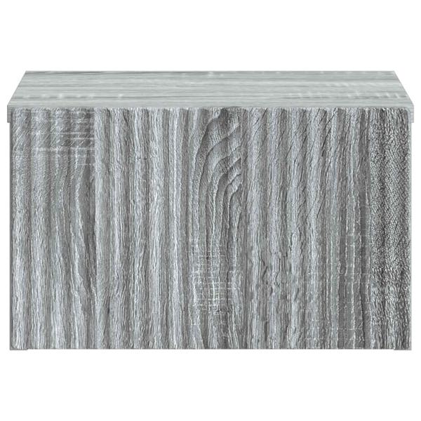 Wandmontierter Nachttisch Graues Sonoma 33 x 34,5 x 20 cm