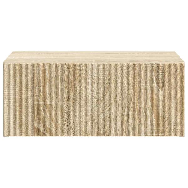 Wandmontierter Nachttisch Sonoma-Eiche 49 x 34,5 x 20 cm