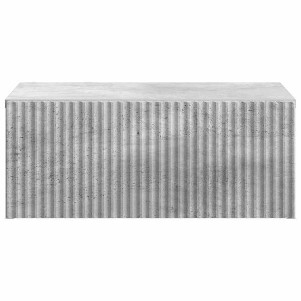Wandmontierter Nachttisch Betongrau 49 x 34,5 x 20 cm