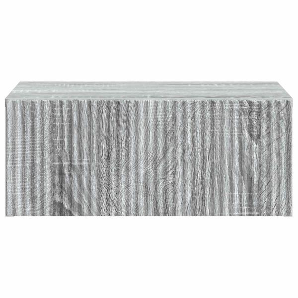 Wandmontierter Nachttisch Sonoma-Grau 49 x 34,5 x 20 cm