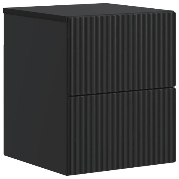Wandmontierter Nachttisch Schwarz 33 x 34,5 x 40 cm