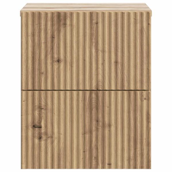 Wandmontierter Nachttisch Artisan-Eiche 33 x 34,5 x 40 cm