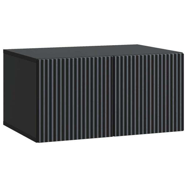 Wandmontierter TV-Schrank 59,5 x 41 x 30 cm Schwarz