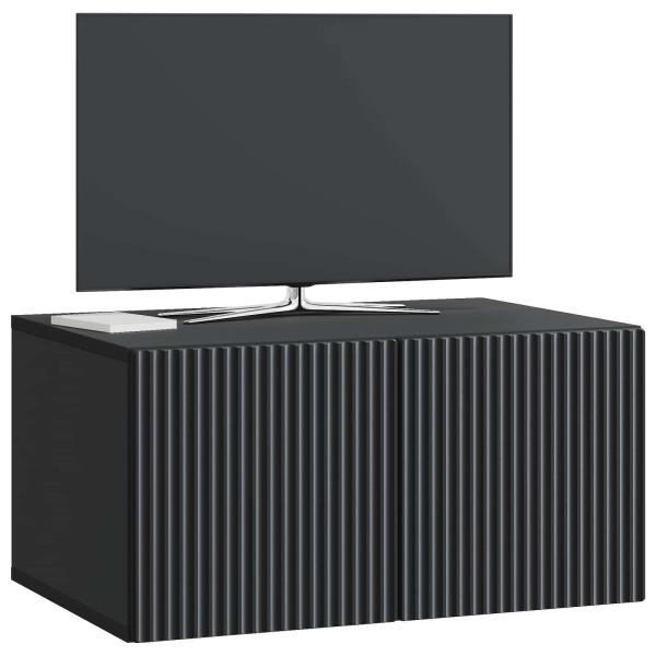 Wandmontierter TV-Schrank 59,5 x 41 x 30 cm Schwarz