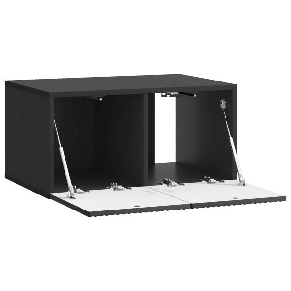 Wandmontierter TV-Schrank 59,5 x 41 x 30 cm Schwarz