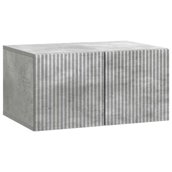 Wandmontierter TV-Schrank 59,5 x 41 x 30 cm Betongrau