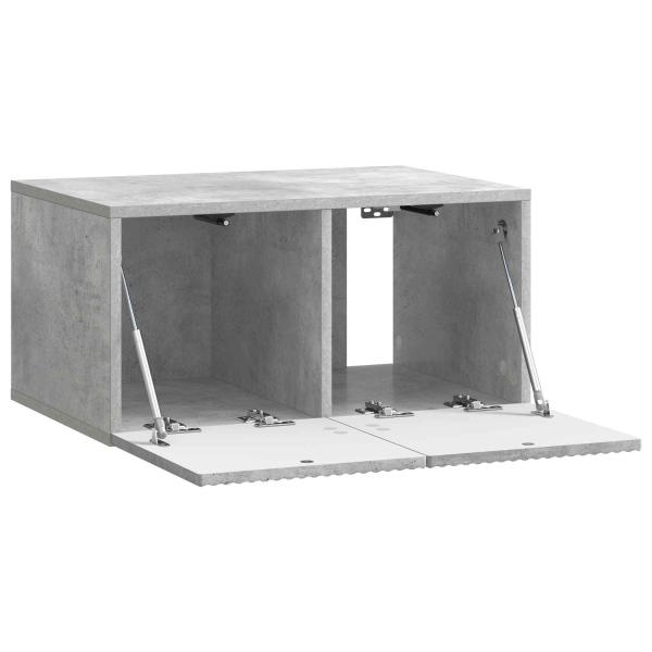Wandmontierter TV-Schrank 59,5 x 41 x 30 cm Betongrau