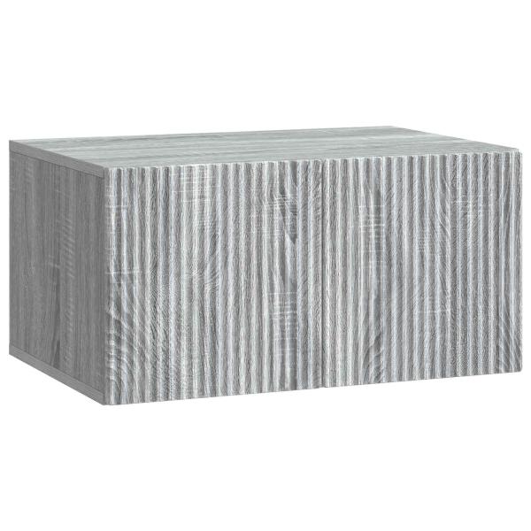 Wandmontierter TV-Schrank 59,5 x 41 x 30 cm Sonoma-Grau