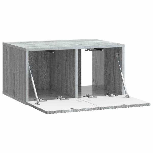 Wandmontierter TV-Schrank 59,5 x 41 x 30 cm Sonoma-Grau