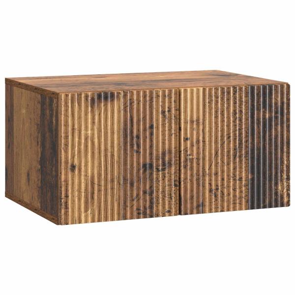 Wandmontierter TV-Schrank 59,5 x 41 x 30 cm Altholz