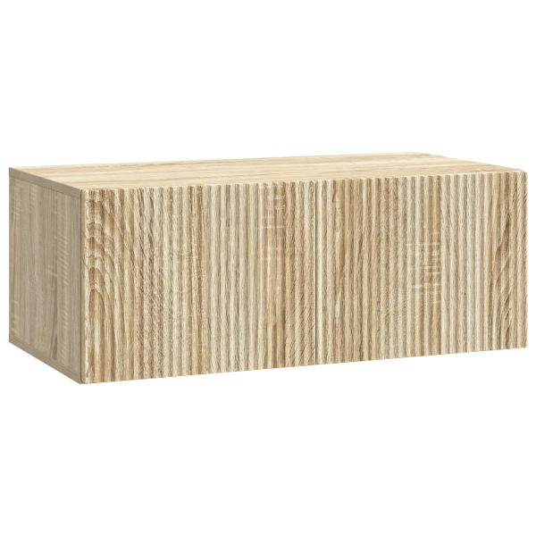 Wandmontierter TV-Schrank 78,5 x 41 x 30 cm Sonoma-Eiche