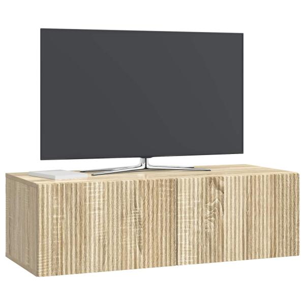 Wandmontierter TV-Schrank 98 x 41 x 30 cm Sonoma-Eiche