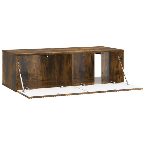 Wandmontierter TV-Schrank 98 x 41 x 30 cm Räuchereiche