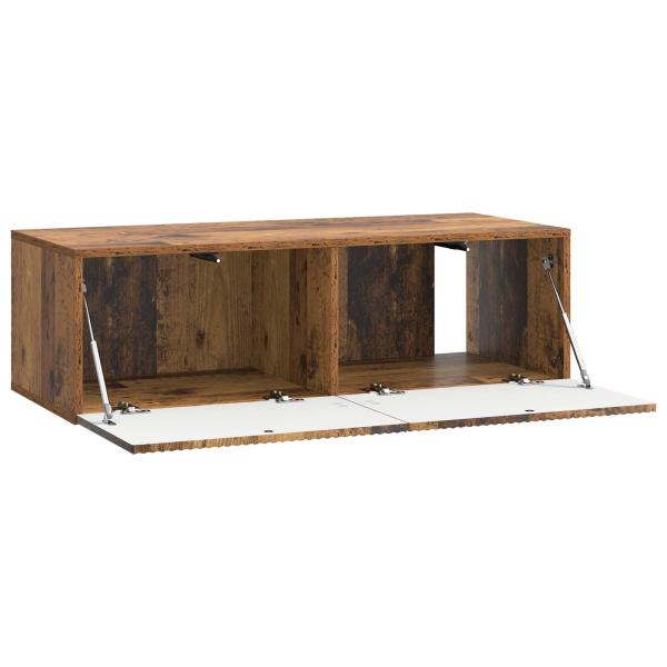 Wandmontierter TV-Schrank 98 x 41 x 30 cm Altholz Holzwerkstoff