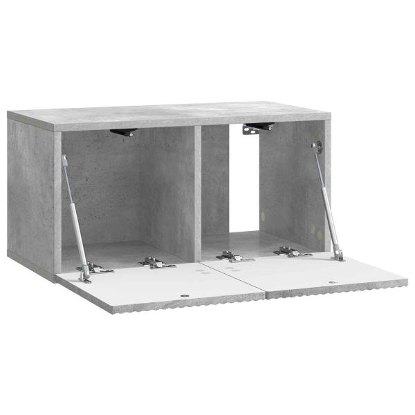 Wandmontierter TV-Schrank 59,5 x 31 x 30 cm Betongrau