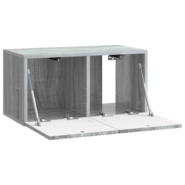 Wandmontierter TV-Schrank 59,5 x 31 x 30 cm Sonoma-Grau