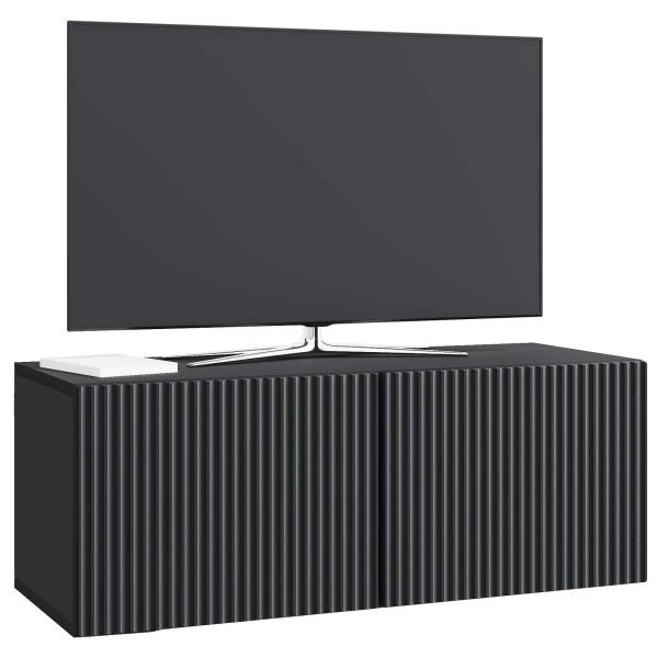 Wandmontierter TV-Schrank 78,5 x 31 x 30 cm Schwarz