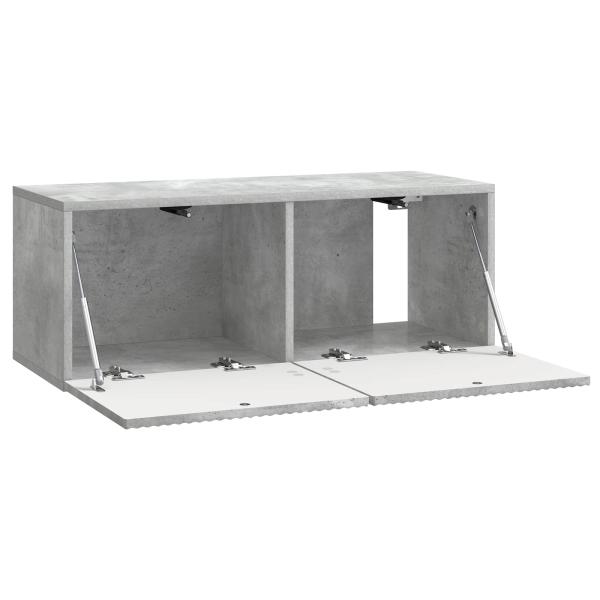 Wandmontierter TV-Schrank 78,5 x 31 x 30 cm Betongrau