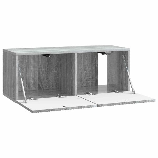 Wandmontierter TV-Schrank 78,5 x 31 x 30 cm Sonoma-Grau