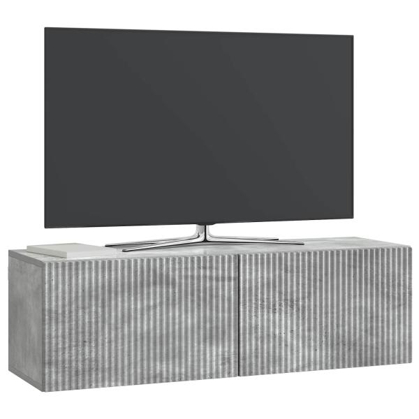 Wandmontierter TV-Schrank 98 x 31 x 30 cm Betongrau