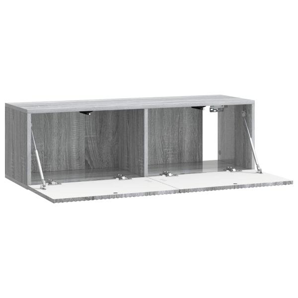 Wandmontierter TV-Schrank 98 x 31 x 30 cm Sonoma-Grau