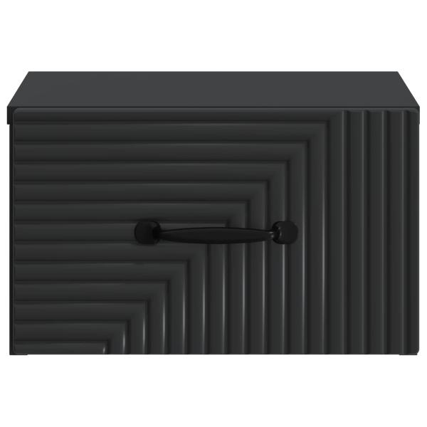 Wandmontierter Nachttisch Schwarz 34,5 x 33 x 20 cm