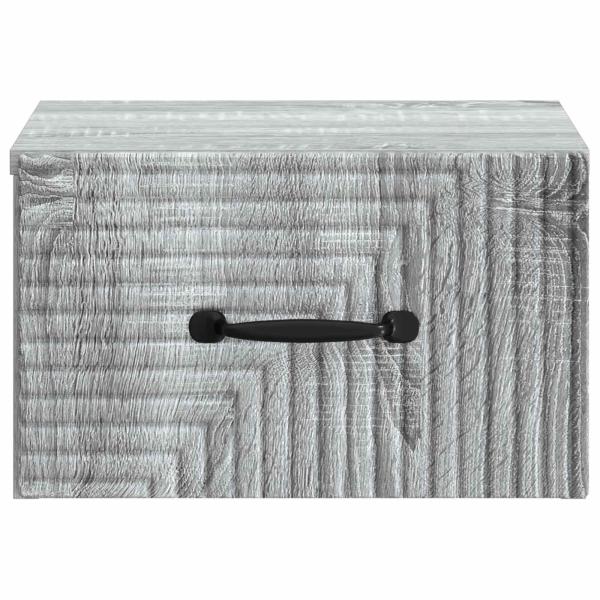 Wandmontierter Nachttisch Sonoma-Grau 34,5 x 33 x 20 cm