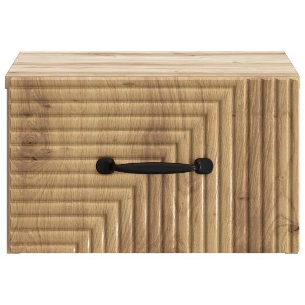 Wandmontierter Nachttisch Artisan-Eiche 34,5 x 33 x 20 cm