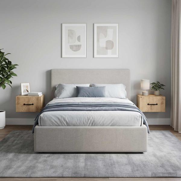 ARDEBO.de - Wandmontierter Nachttisch 2 stk. Artisan-Eiche