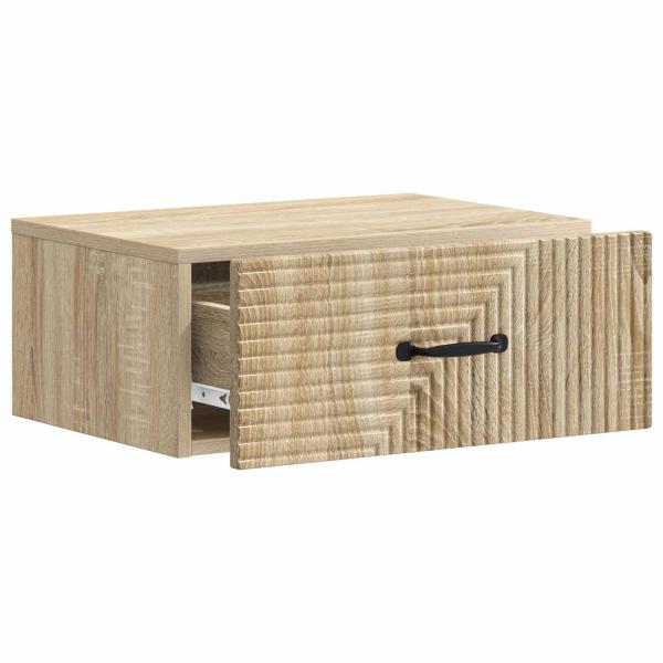 Wandmontierter Nachttisch Sonoma-Eiche 49 x 34,5 x 20 cm