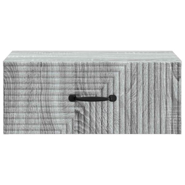 Wandmontierter Nachttisch Graues Sonoma 49 x 34,5 x 20 cm