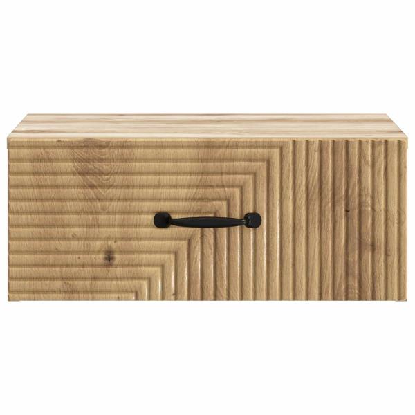 Wandmontierter Nachttisch Artisan-Eiche 49 x 34,5 x 20 cm