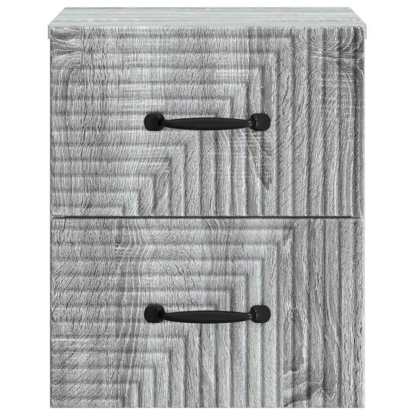 Wandmontierter Nachttisch Graues Sonoma 34,5 x 33 x 40 cm