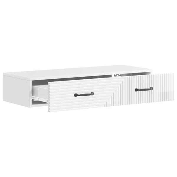 Wandmontierter Beistelltisch 87,5 x 34,5 x 17 cm Holzwerkstoff
