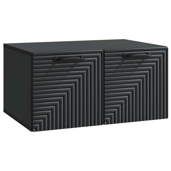 Wandmontierter TV-Schrank Schwarz 59,5 x 41 x 30 cm