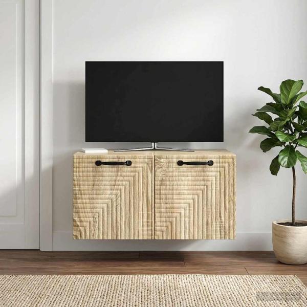 ARDEBO.de - Wandmontierter TV-Schrank Sonoma-Eiche 59,5 x 41 x 30 cm