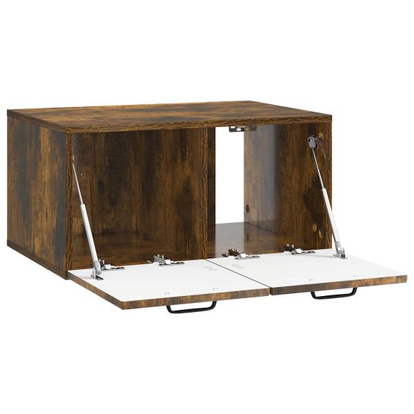 Wandmontierter TV-Schrank Geräucherte Eiche 59,5 x 41 x 30 cm