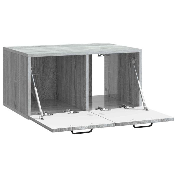 Wandmontierter TV-Schrank Graues Sonoma 59,5 x 41 x 30 cm