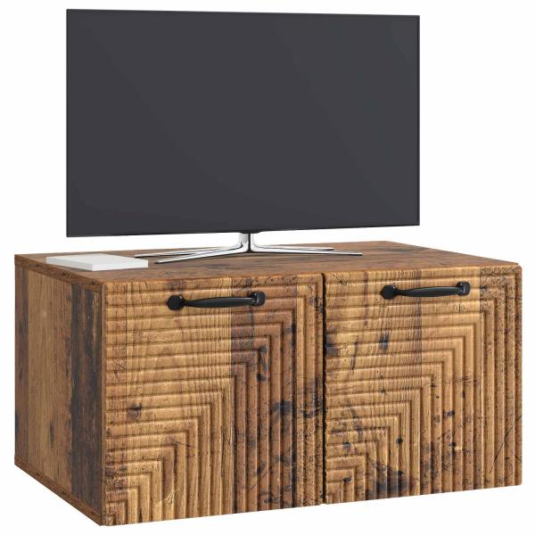Wandmontierter TV-Schrank Altholz 59,5 x 41 x 30 cm
