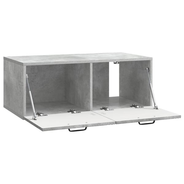 Wandmontierter TV-Schrank Betongrau 78,5 x 41 x 30 cm