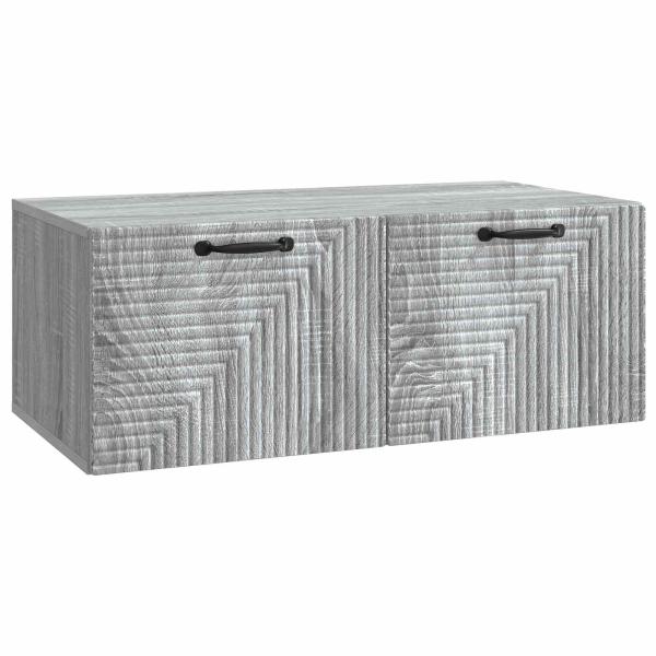 Wandmontierter TV-Schrank Graues Sonoma 78,5 x 41 x 30 cm