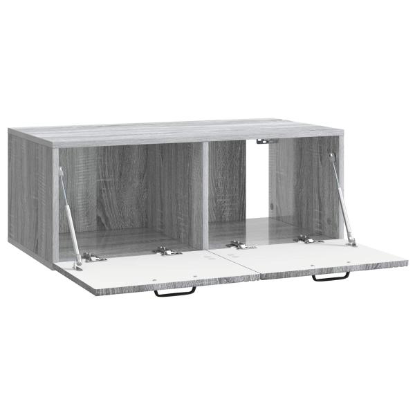 Wandmontierter TV-Schrank Graues Sonoma 78,5 x 41 x 30 cm